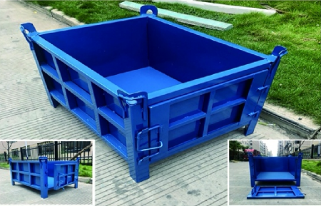 Heavy-Duty Drop-Gate Bin